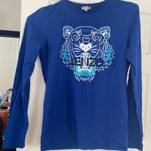 Banging blue kenzo shirt